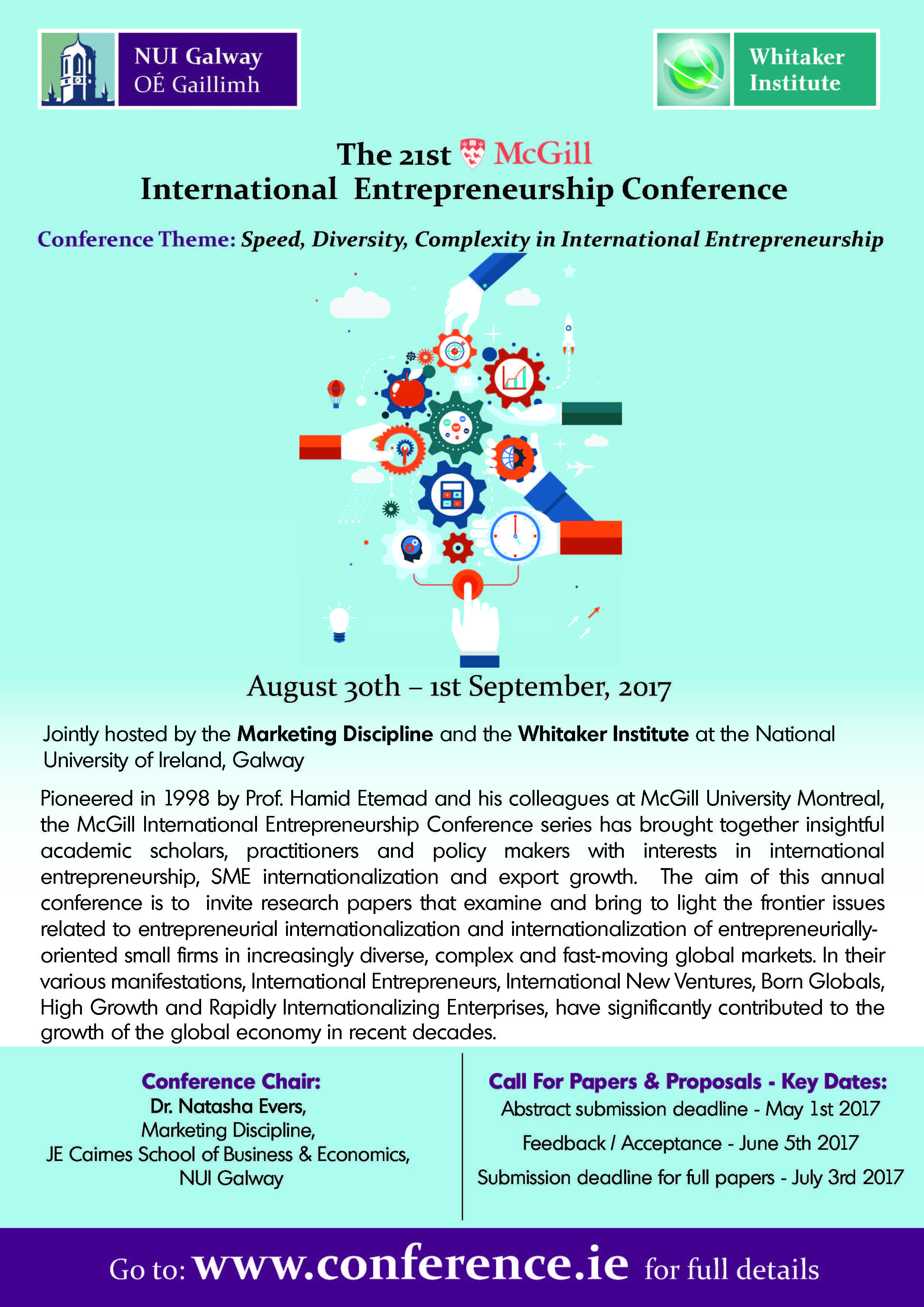 21st McGill Conference on International Entrepreneurship 